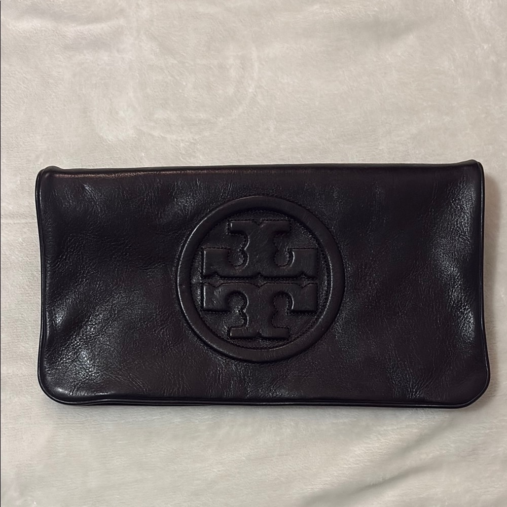 Tory Burch Black Leather Clutch